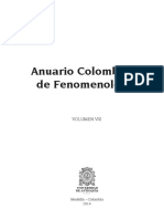 Anuario Fenomenologia Vol Viii