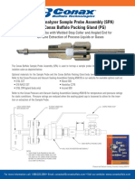 Process Analyzer Sample Probe Assembly (SPA) With Conax Buffalo Packing Gland (PG)