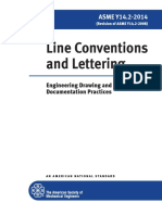 Line Conventions and Lettering: ASME Y14.2-2014