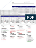 2017 - 2018 School Calendar: July August September October November December