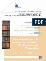 Civil Judicial Experts in Cross Border Litigation_common Law