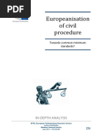 EP_Europenisation of Civil Procedure