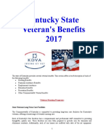 Vet State Benefits & Discounts - KY 2017