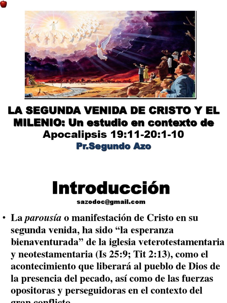 Segunda Venida de Cristo y el Milenio | PDF | Libro de revelación | La ...