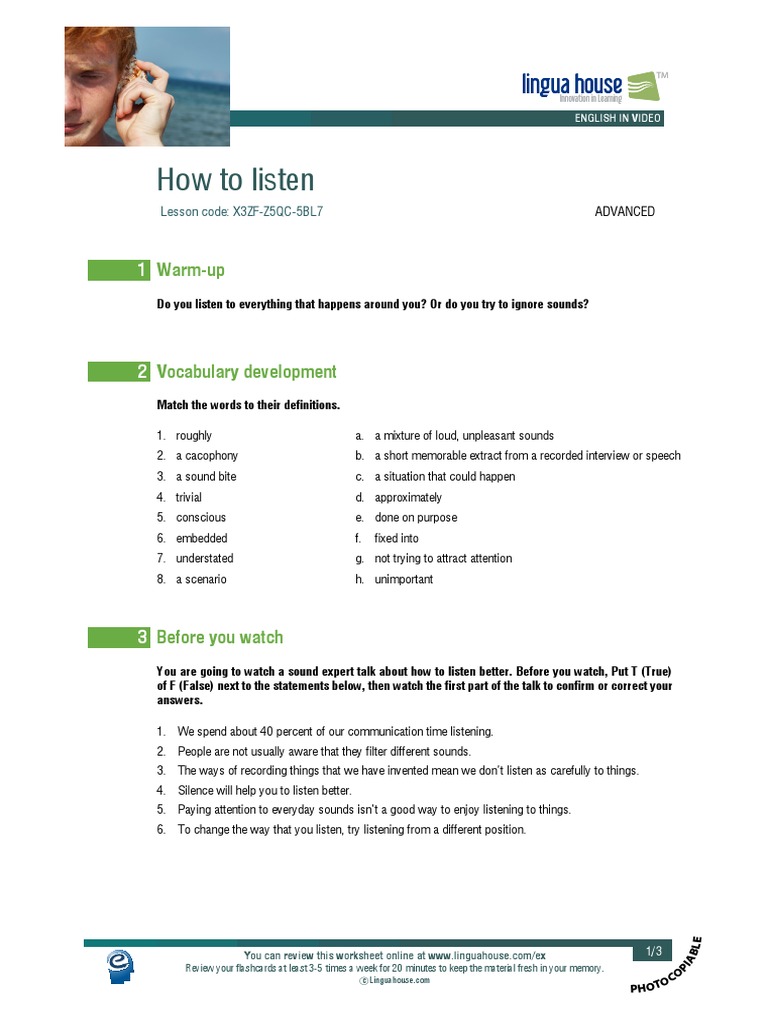 How To Listen | PDF | Semiotics | Psychological Concepts