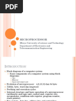 Microprocessor: Mbeya University of Science and Technology Department of Electronics and Telecommunication Engineering