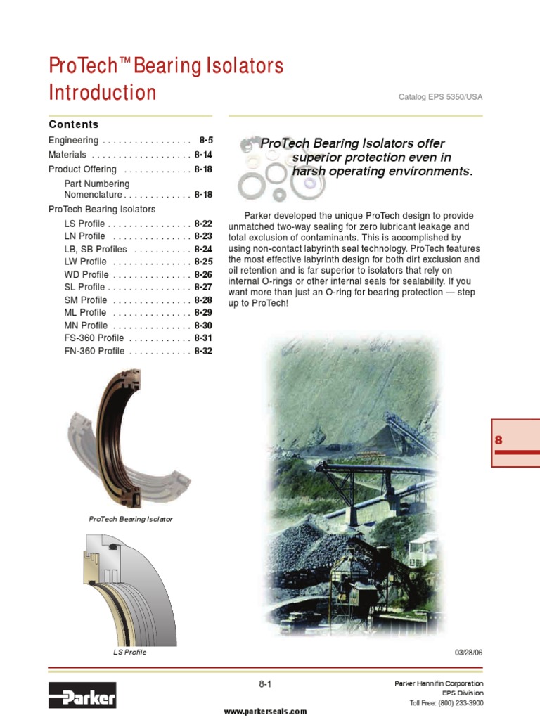 ProTech Bearing Isolators From Seals Unlimited PDF Bearing