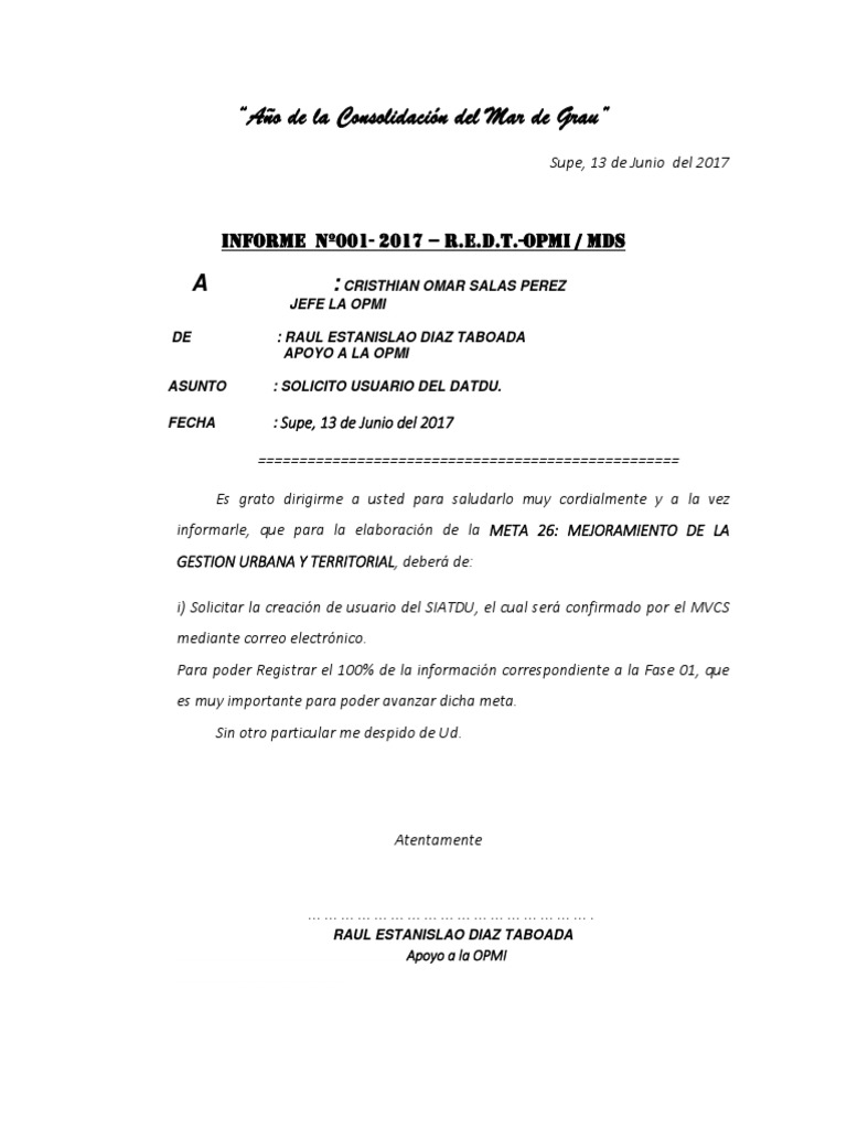 INFORME N 01