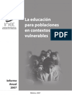 Educacion Poblaciones Vulnerables Mexico