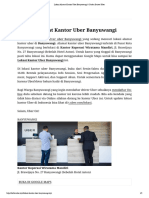 Lokasi Alamat Kantor Uber Banyuwangi - Daftar Driver Uber