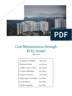Cost Minimization Through EOQ Model: Group 6B
