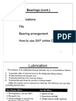 Bearings (Cont.) : Lubrications Fits Bearing Arrangement How To Use SKF Online Catalog