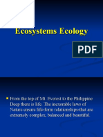 Ecosystems Ecology (New Jul 23)