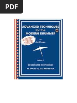 Jim Chapin Drum Book Advanced Techniques For The Modern