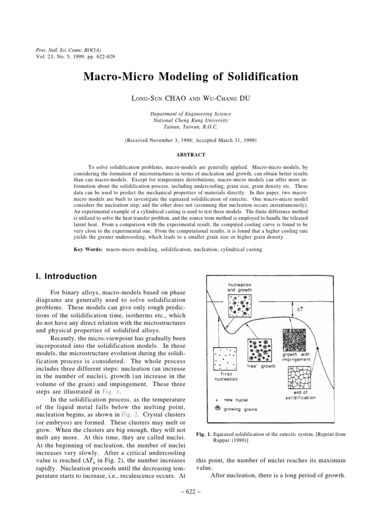 Macro Micro Modeling of Solidification | PDF | Science & Mathematics ...