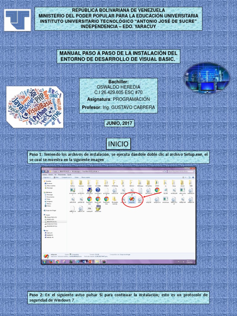Instalación Paso A Paso de Visual Basic 6.0 | PDF | Ventana ...