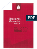 Elecciones Generales 2016 Pacto Etico Electoral