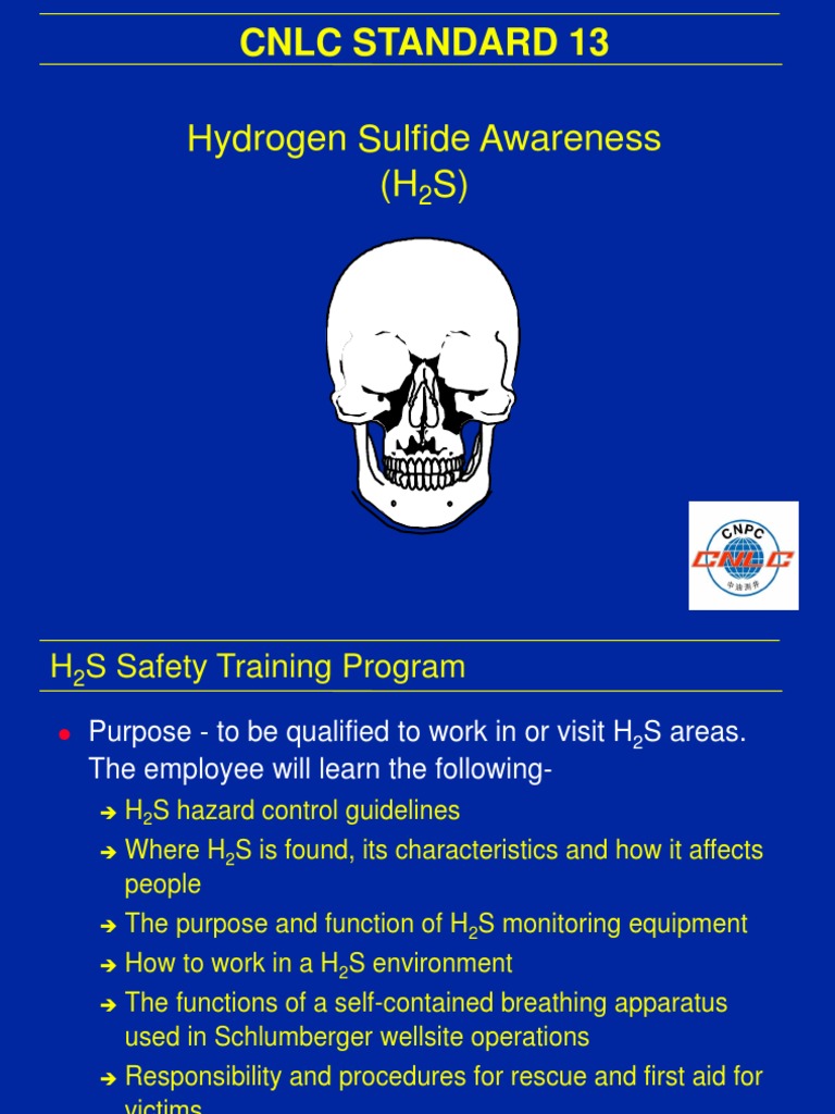 Safety h2s Training Presentation | PDF | Odor | Corrosion