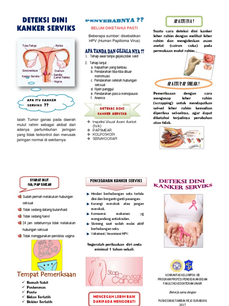 Leaflet Deteksi Dini Kanker Serviks