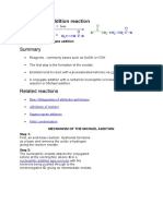 The Michael Addition Reaction