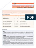 Atrapamiento en engranajes de cinta transportadora