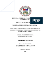 Soldaduras de Perfil Estructural Utilizando Como Insertos Varilla Corrugada