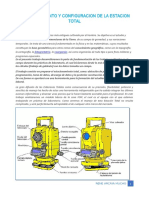 Configuración y medición con estación total