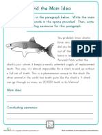 Find Main Idea Shark PDF