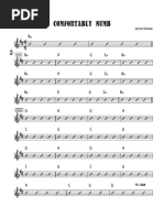 Comfortably Numb (Chord Chart)