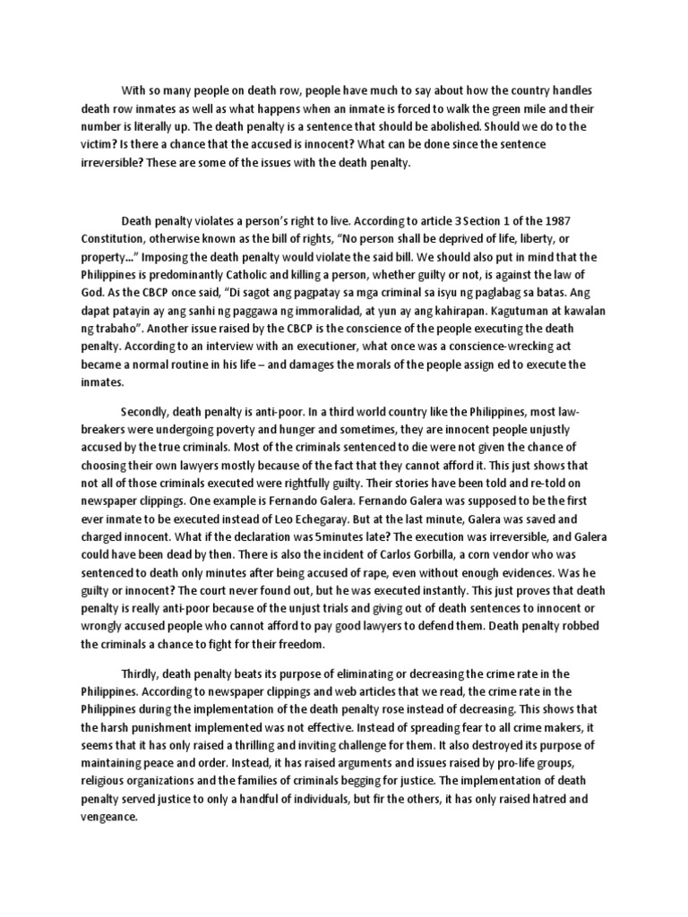 capital punishment ethical issues essay
