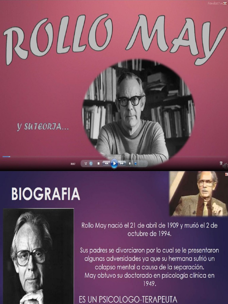 Rollo May Diapos - Psico Personalidad PDF | PDF | Amor | Existencia