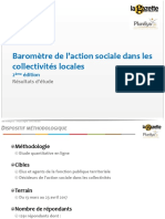 Baromètre de L'action Sociale Dans Les Collectivités Territoriales - La Gazette - PLURELYA