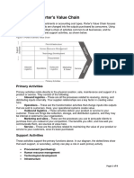 Elements in Porter's Value Chain: Primary Activities