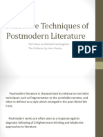 Narrative Techniques of Postmodern Literature