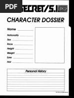 Top Secret Agent Dossier Template | PDF