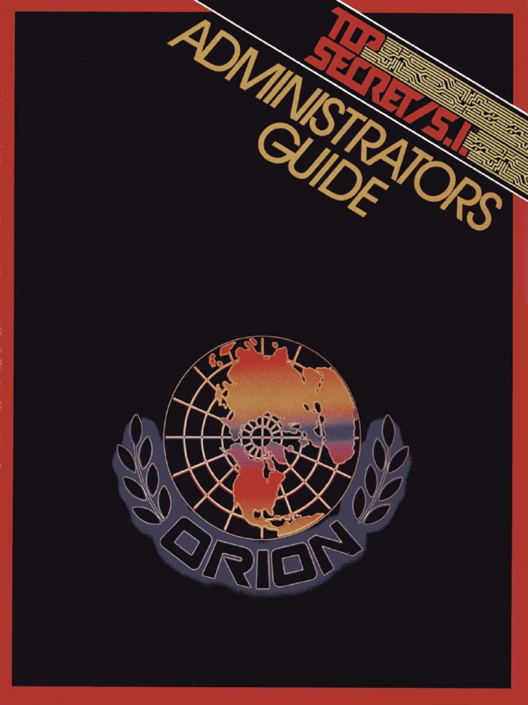 Top Secret Administrators Guide PDF Wizards Of The Coast Games