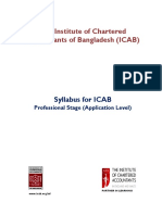 Syllabus of Application Level For ICAB PDF