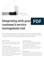 Integrating With Your Customer’s Service Management Tool