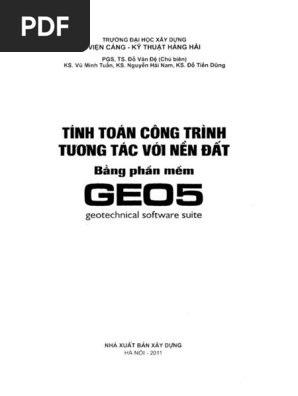 Tinh Toan Cong Trinh Tương Tac Với Nền đất Bằng Phần Mềm Geo 5 Phần 1xdtn P1 17