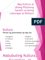 Mga Kultura at Kaugaliang Pilipinong Nanatili Sa Aming