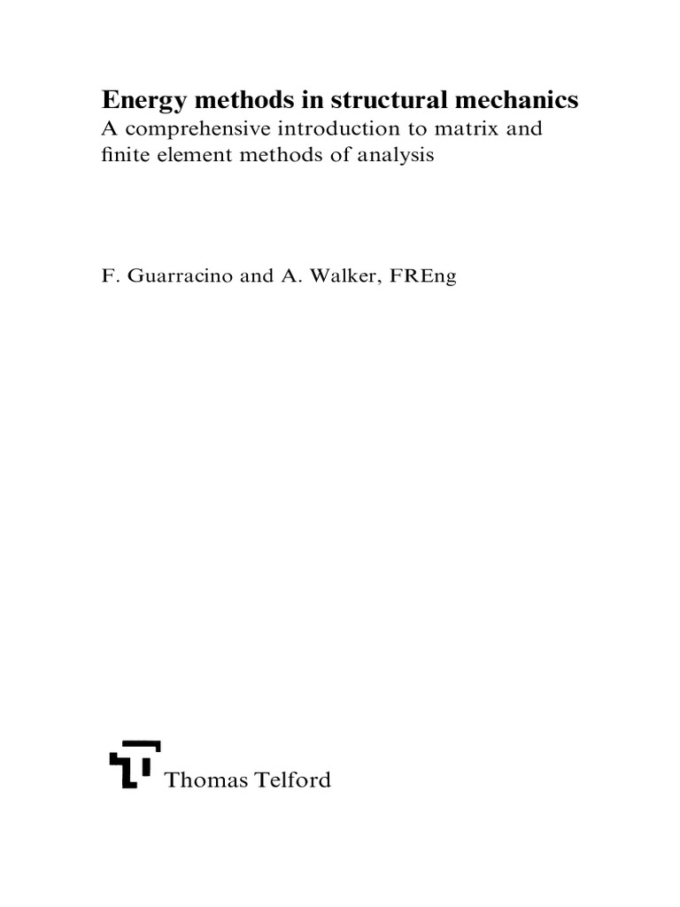 Energy Methods Inenergy Methods in Structural Mechanics PDF | PDF ...