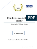 Audit Des Comptes de Stocks KPMG RABAT PDF