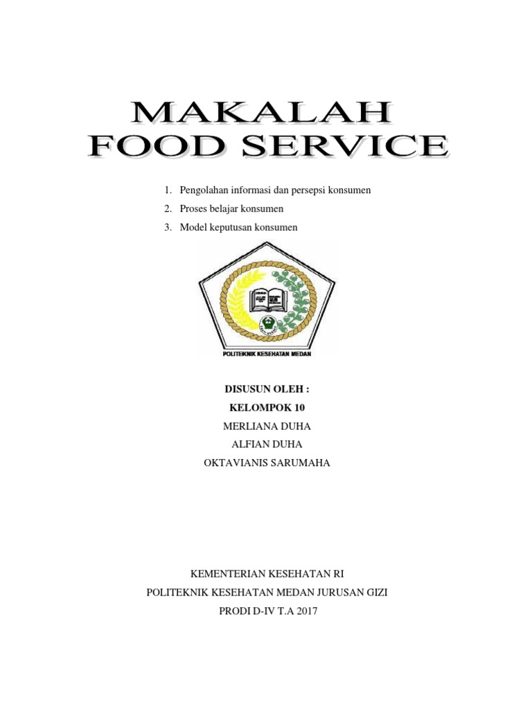 Makalah Food Service