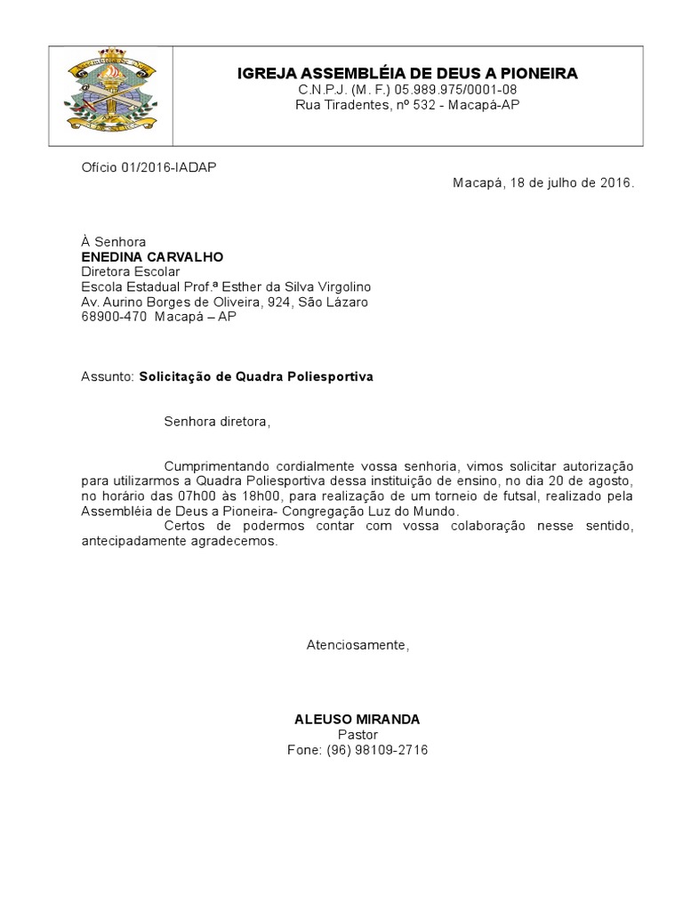 Modelo Oficio | PDF