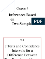 Inferences Based On Two Samples