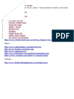 Lista de Sitios Con Partituras para Órgano