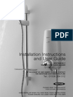 NEWTEAM 201-T POWER SHOWER INSTALLATION GUIDE