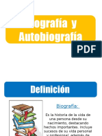 Biografia y Autobiografia