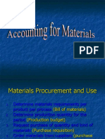 Accounting For Materials