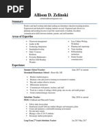 allison zelinski weebly resume 